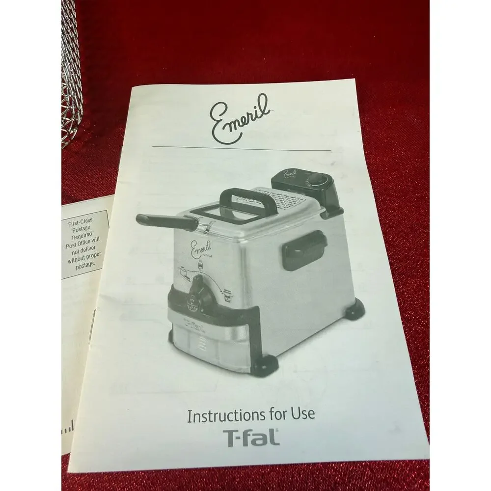 New T-Fal Mini Fryer Replacement Basket Stainless Steel Wire Mesh Long Handle